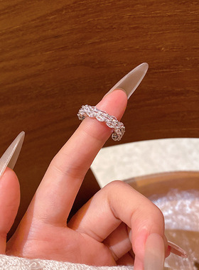 轻奢高级感锆石开口戒指