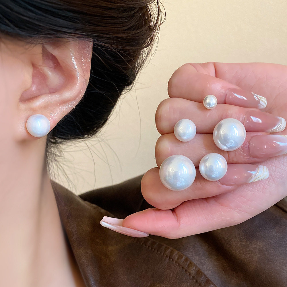 【饰全饰美】925银针百搭珍珠耳钉女fever同款复古养耳洞耳环,淘宝优惠券,粉丝福利购,淘宝优惠卷