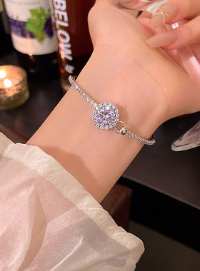 【饰全饰美】心动闪耀精致锆石手镯女小红书爆款高级感闪钻手环