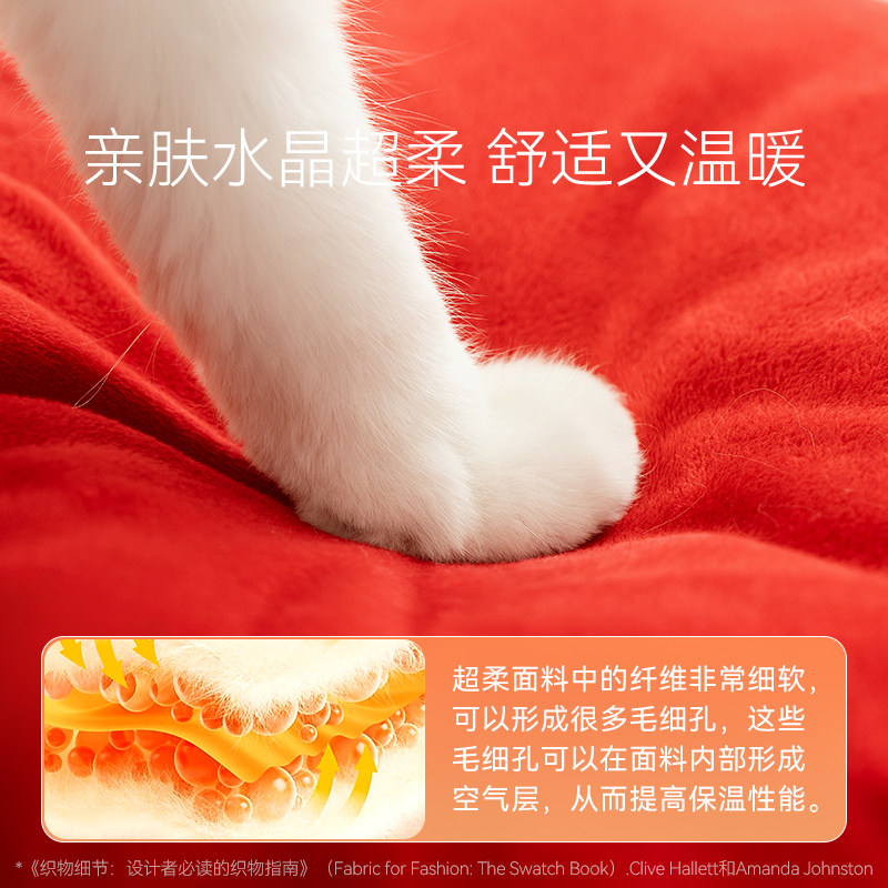 新年猫窝冬加厚冬季保暖猫屋封闭式新年福树洞凳子窝双层冬日狗窝,淘宝优惠券,粉丝福利购,淘宝优惠卷