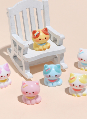 可爱小猫咪树脂萌粒桌面摆件礼品