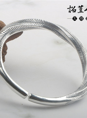 999鱼草手镯古法手工个性定制