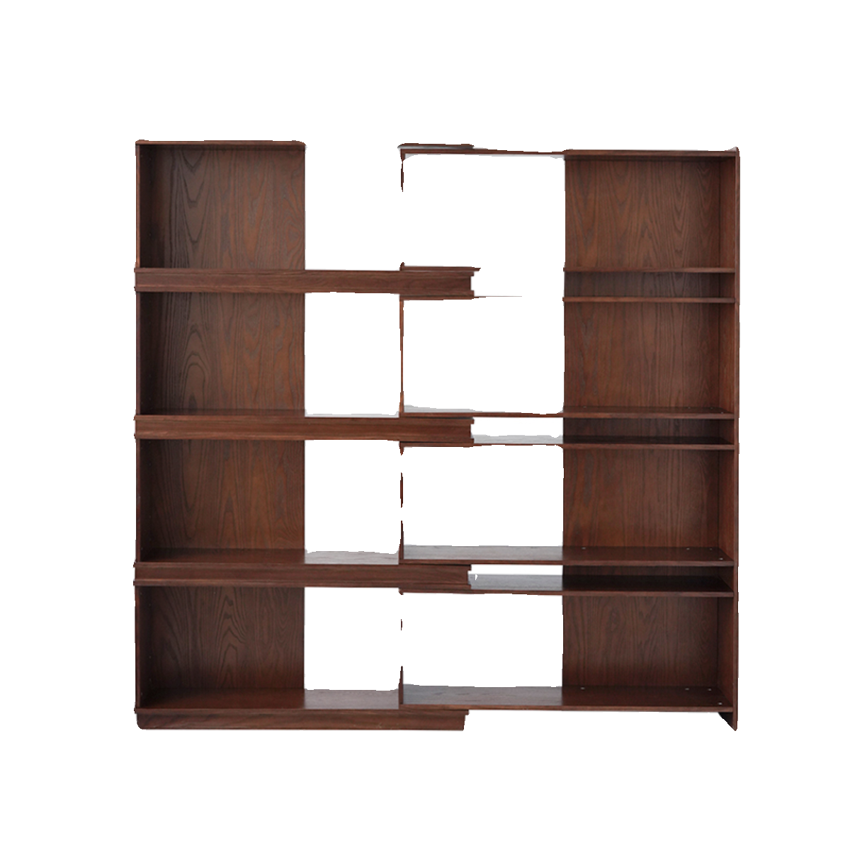 润家家居中古风实木书柜可伸缩多层书架简约落地展示架转角置物架,淘宝优惠券,粉丝福利购,淘宝优惠卷