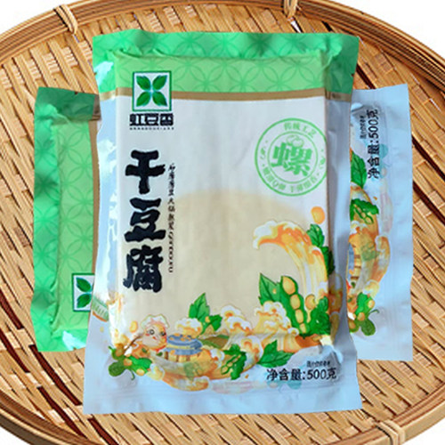 干豆腐东北 虹螺岘手工干豆腐 虹豆香干豆腐 东北干豆腐  豆皮 - 图0