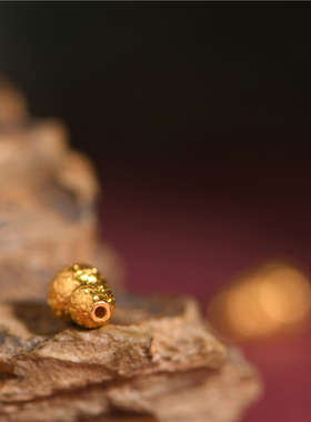 手工錾刻古法黄金金葫芦福禄