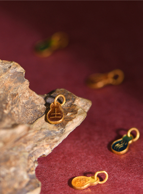 足金珐琅烧蓝五行葫芦