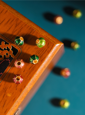 足金珐琅烧蓝灯笼隔珠配饰