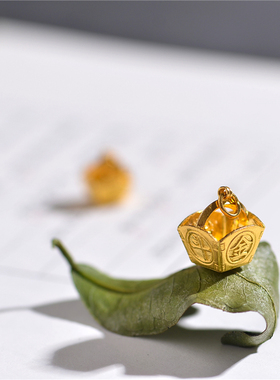 足金手工錾刻纯金日进斗金