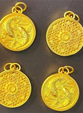 双鱼锦鲤毛衣链挂坠配饰