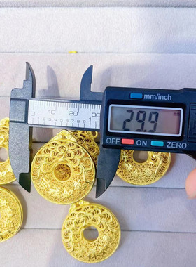 孔雀平安扣镂空吊坠项链挂坠