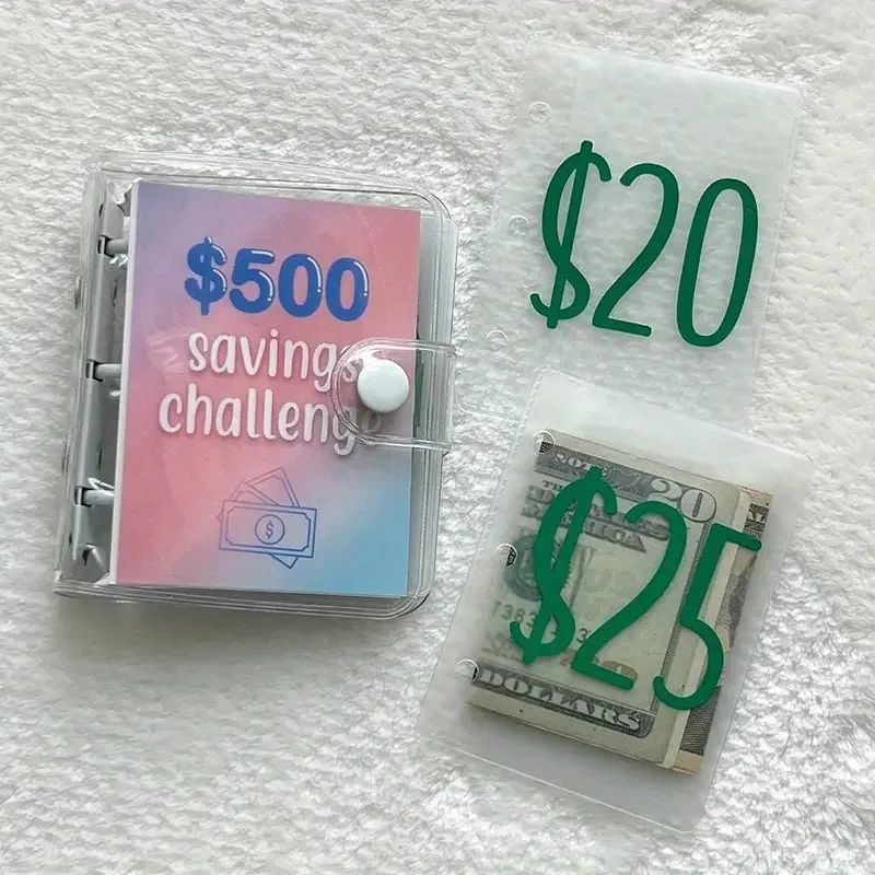 Mini Binder Saving Challenge 150/300/500/1000 Dollars Saving - 图1