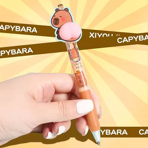 1pc Cute Capybara Mechanical Pencil Children's Drawing Writi - 图1