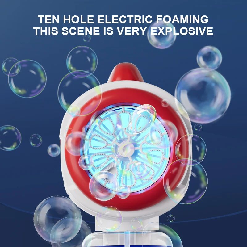 Astronaut Electric Bubble Gun Kids Toy Bubbles Machine Autom - 图2