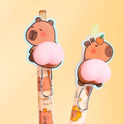 1pc Cute Capybara Mechanical Pencil Children's Drawing Writi - 图3