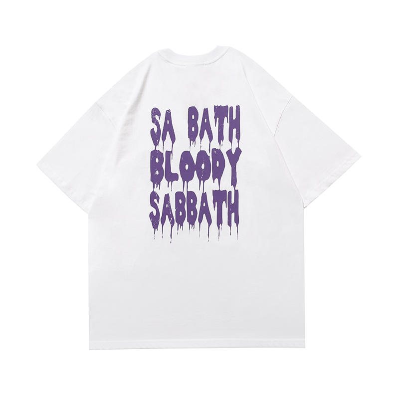 BLACK SABBATH TEE 摇滚乐队 黑色假期主题短袖T恤 - 图0