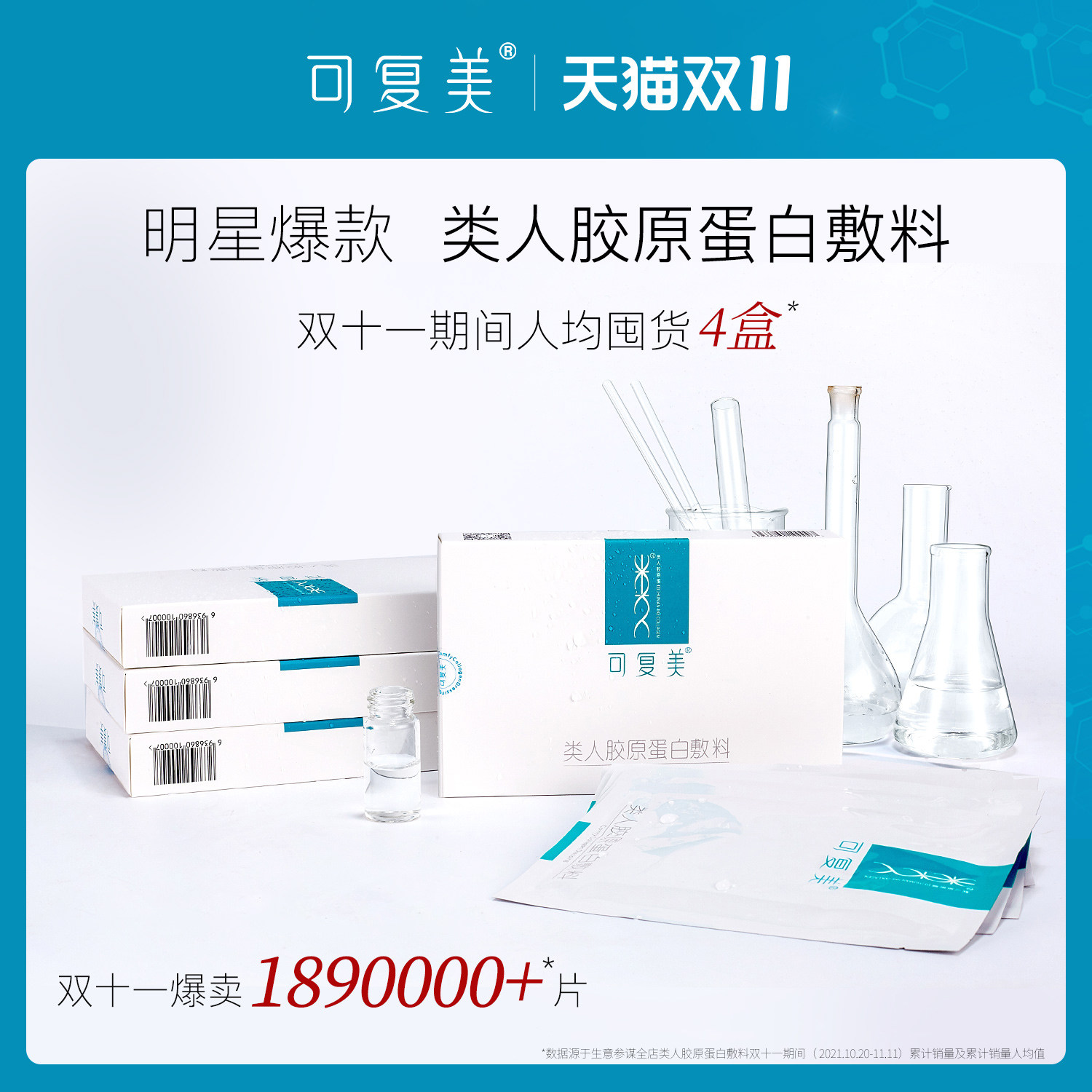 可复美类人胶原蛋白术后冷敷料贴 可复美伤口敷料
