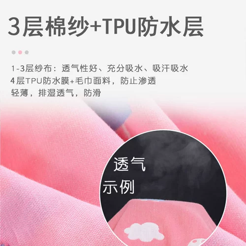 Водонепроницаемая детская дышащая хлопковая простыня для новорожденных для младенца, можно стирать