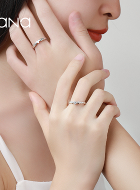 vana纯银男女款天使戒指