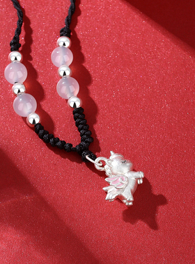 vana小马独角兽项链女纯银马年