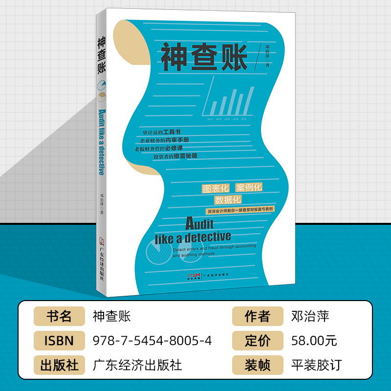 【审计员的工具书】神查账 邓治萍著 内部审计 企业内部控制  审计书籍 审查指南 财报盈亏  老板财务管控  统计推断 专利审查指南 - 图0