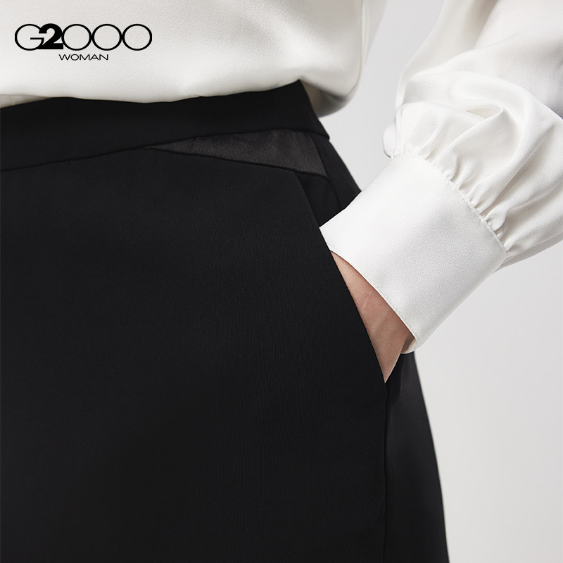 G2000商场同款女装半身裙经典纯色商务职业西装配裙百搭款包臀裙