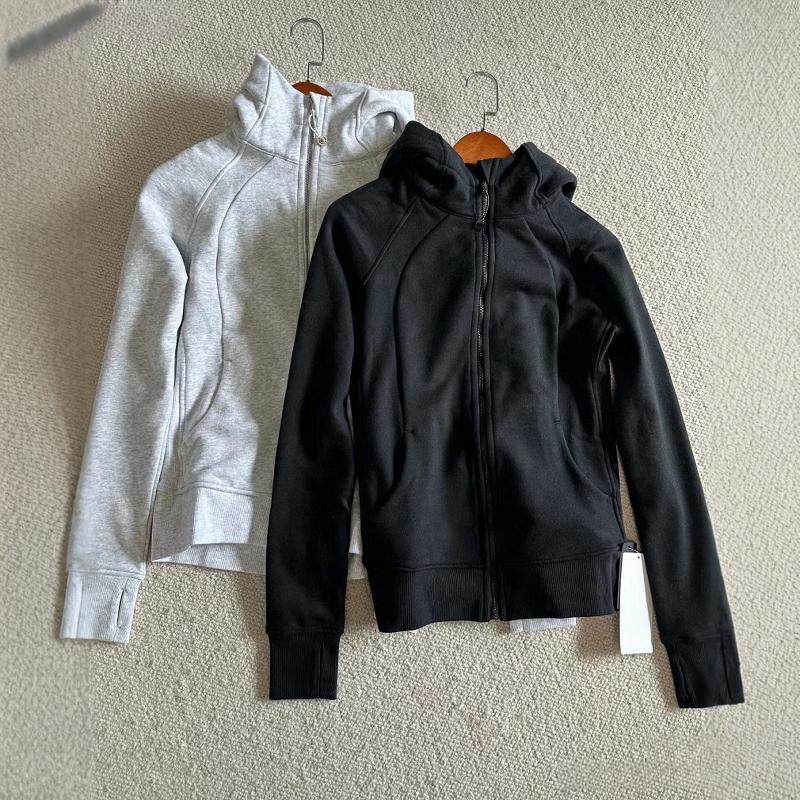 Lu同款卫衣拉链连帽Scuba加绒女秋冬修身显瘦运动瑜伽休闲外套,淘宝优惠券,粉丝福利购,淘宝优惠卷