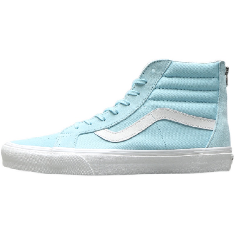 现货42运动家 VANS SK8-HI 天蓝色 皮质拉链 高帮板鞋VN0A5KRCB78 - 图3