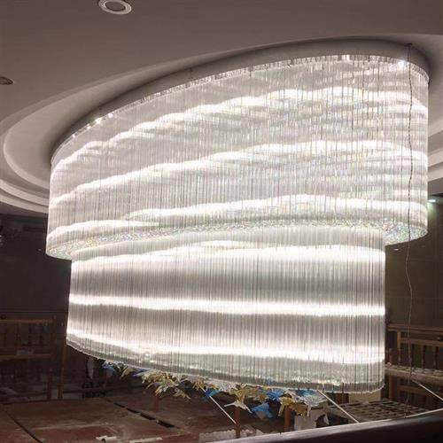 定制非标大型酒店宴会厅工程水晶灯大堂吊灯珠宝店展厅圆形吸顶灯,淘宝优惠券,粉丝福利购,淘宝优惠卷