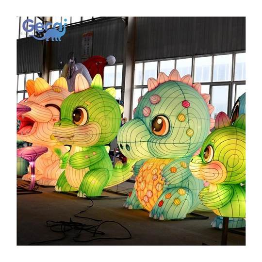 春节花灯节景观亮化灯卡通动物人物造型彩灯灯组制作自贡厂家