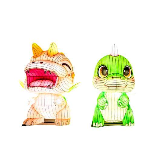 春节花灯节景观亮化灯卡通动物人物造型彩灯灯组制作自贡厂家