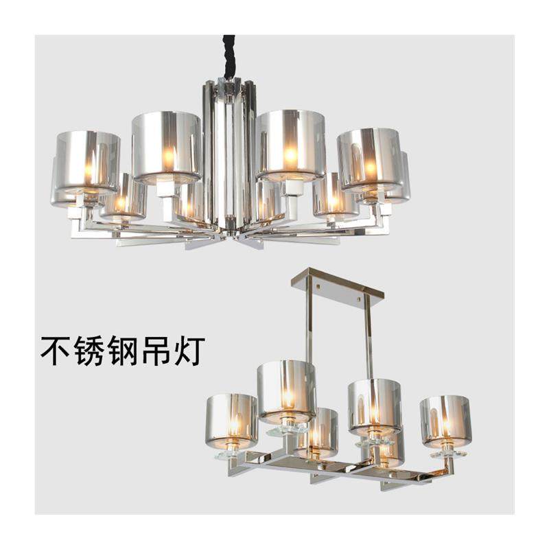 定制不锈钢酒店售楼部大厅吊灯现代简约大型水晶餐厅会所灯饰,淘宝优惠券,粉丝福利购,淘宝优惠卷
