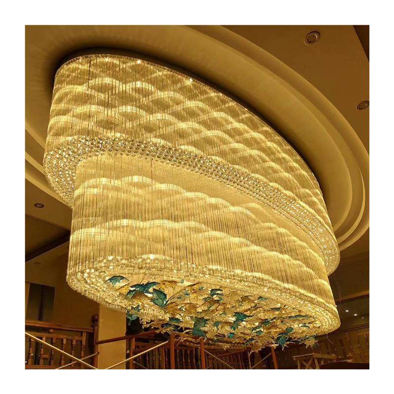 定制非标大型酒店宴会厅工程水晶灯大堂吊灯珠宝店展厅圆形吸顶灯,淘宝优惠券,粉丝福利购,淘宝优惠卷