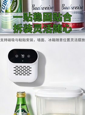 跨境多功能充电冰箱净化器家用鞋柜衣柜厨卫车载除菌臭氧除臭味机