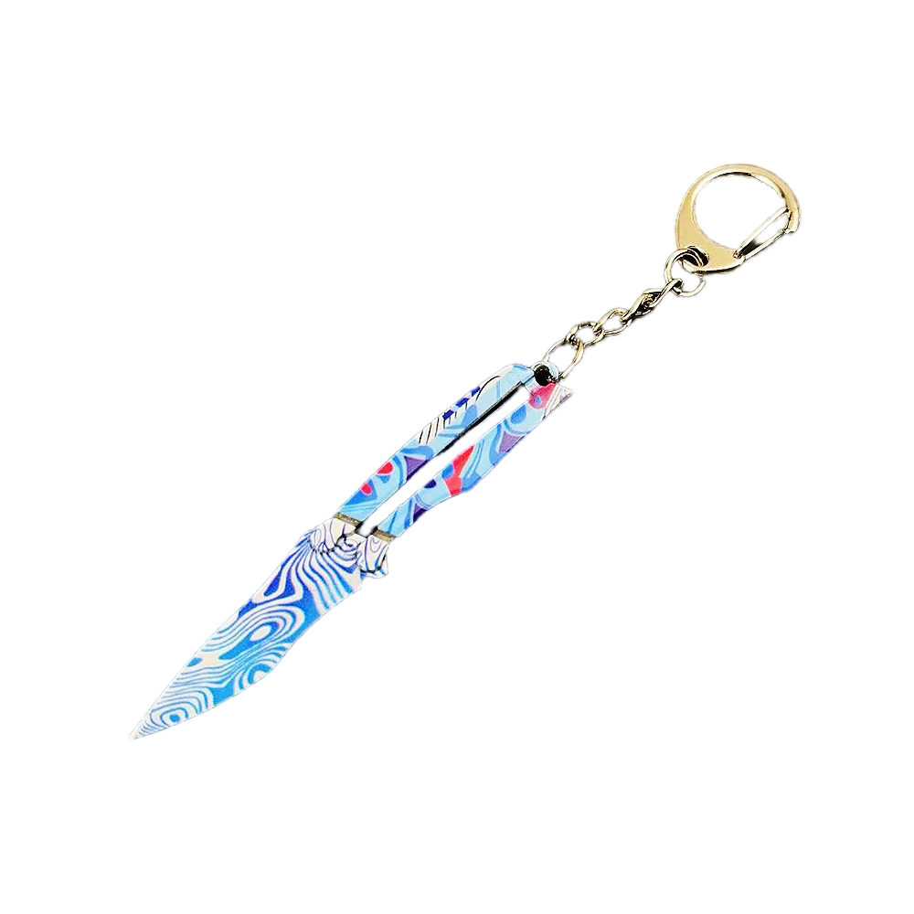 和平精英手办和平精英周边地铁逃生迷你冷锋蝴蝶刀金属手办玩具模型挂件钥匙扣