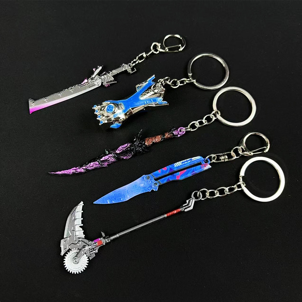 和平精英地铁逃生周边迷你战镰碎刃弗拉迪尾刺小号金属武器钥匙扣 - 图2