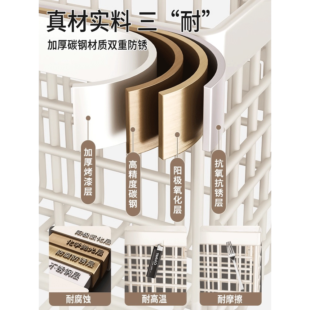 厨房置物架橱柜门内侧收纳盒保鲜膜袋挂篮壁挂式姜蒜调料收纳神器,淘宝优惠券,粉丝福利购,淘宝优惠卷