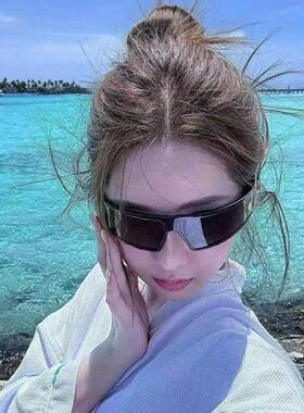 发箍款墨镜防紫线强光潮流女款2026年新款凹造型时尚外网红太阳镜