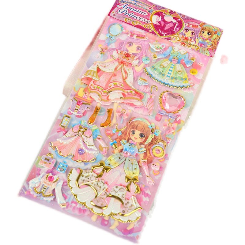 儿童换装贴纸换衣服女孩公主3d立体泡泡贴芭比娃娃贴纸换装贴公主,淘宝优惠券,粉丝福利购,淘宝优惠卷