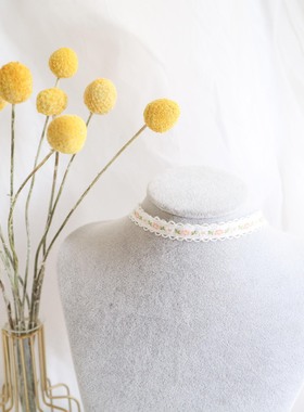 春夏小清新饰品少女女花卉绿色