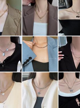 ins爱心冷淡风配饰轻奢小众项链