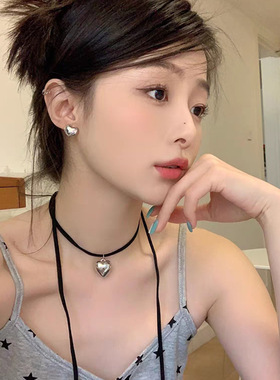 简约甜美丝带颈圈短款锁骨链脖环新款手作性感蕾丝蝴蝶结项链女