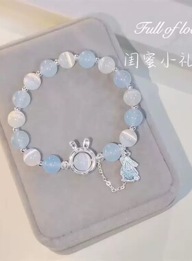 国潮新中式福牌串珠手链女夏小众