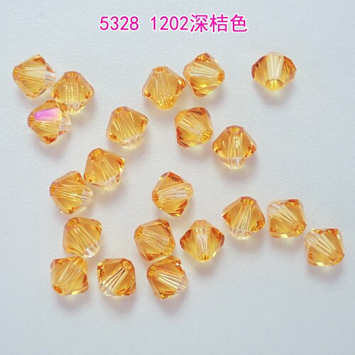 奥地利施华洛5328通孔菱形串珠4MM手工DIY仿水晶珠子配件材料包 - 图1