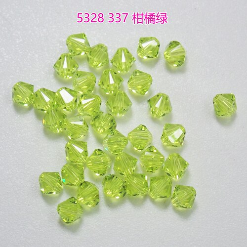 奥地利施华洛5328通孔菱形串珠4MM手工DIY仿水晶珠子配件材料包 - 图2