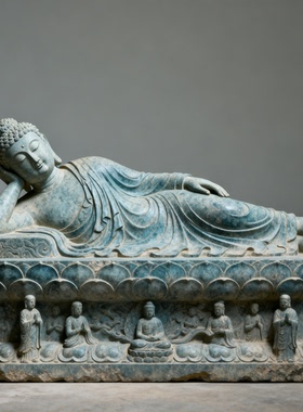 寺庙佛像玻璃钢仿石雕塑