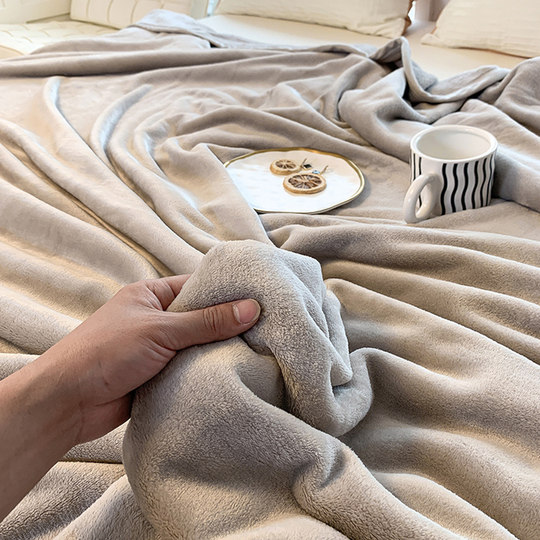 Blanket Coral Velvet Air Conditioning Blanket Sheet Velvet Blanket Winter Thickened Flannel Sofa Blanket Office Nap Cover Blanket