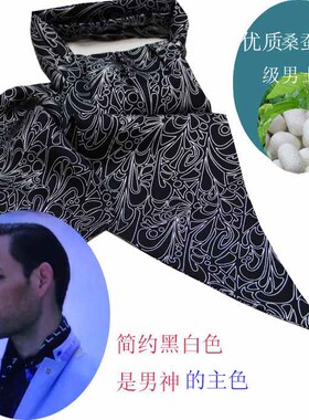 男士领巾亲肤经典款送礼高档丝巾