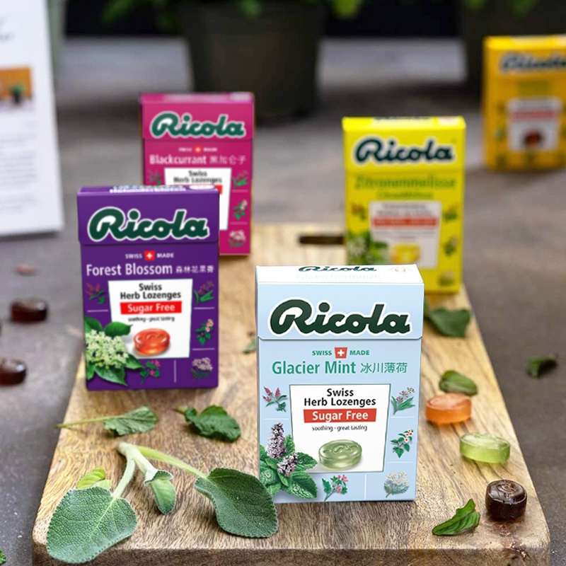 嘉云糖果Ricola利口乐润嗓薄荷味硬糖瑞士进口清新润喉柠檬味清凉 - 图2