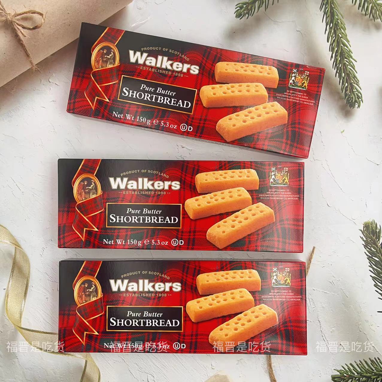 WALKERS 沃尔克斯手指型黄油饼干酥性曲奇饼干150g英国进口零食 - 图3