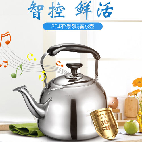 爱仕达燃气烧水壶煤气家用 304不锈钢水壶烧水电磁炉鸣笛开水壶 - 图0